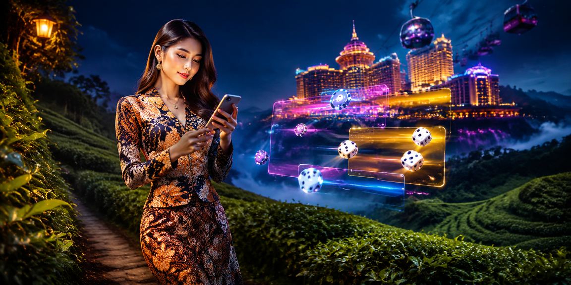 Suasana permainan dadu kasino bergaya batik di Genting Highlands Malaysia